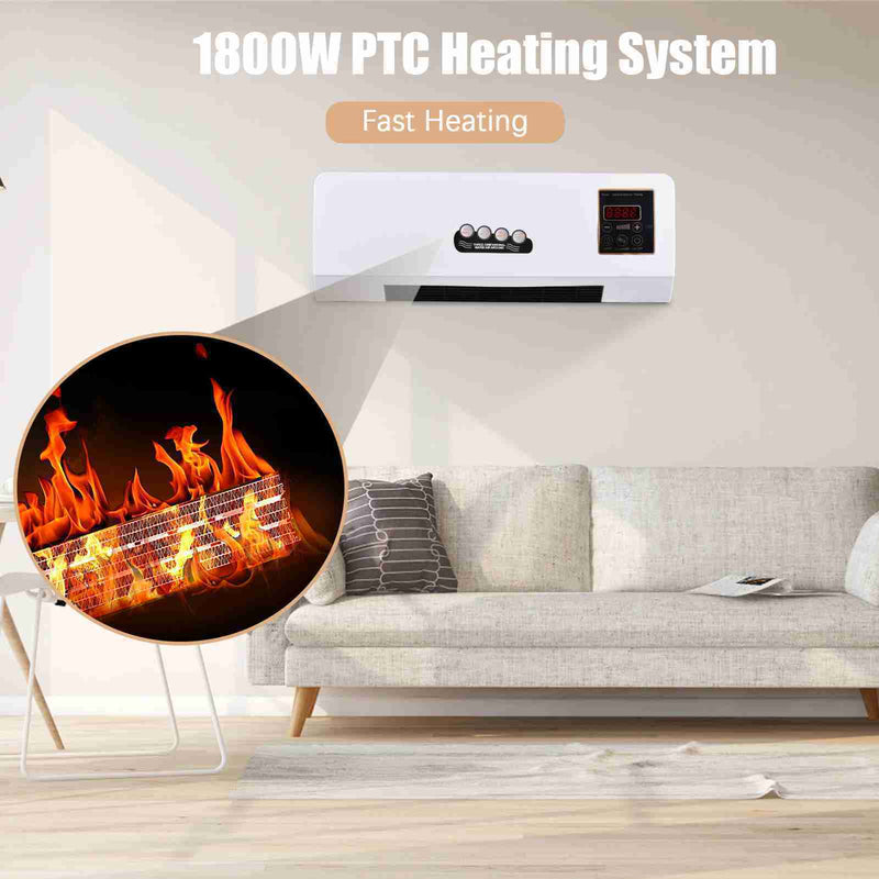 Heater Fan 2 in 1 Heating Nature Wind Timing Digital Display