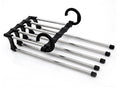 5 em 1 Wardrobe Hanger Multi-funcional Cabides Calças Magia Armário de Roupas de Aço Inoxidável Rack de Cabides Para Roupas